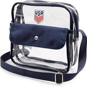 U.S Soccer Official licensed Stadium Approved Clear Crossbody Bag